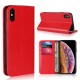 iPhone XS / X Blue Moon Wallet Leather Case - Red