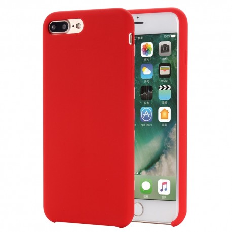 iPhone 8 Plus / 7 Plus Coque en silicone liquide Flexible Pure Series - Rouge