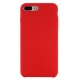 iPhone 8 Plus / 7 Plus Coque en silicone liquide Flexible Pure Series - Rouge