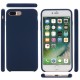 iPhone 8 Plus / 7 Plus Coque en silicone liquide Flexible Pure Series - Bleu