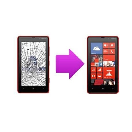 Lcd and Touch Screen replacement Nokia Lumia 820