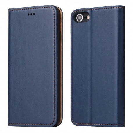 iPhone 7 / 8 Etui Portefeuille en Cuir - Bleu