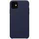 iPhone 11 Coque en silicone liquide Flexible - Bleu