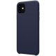 iPhone 11 Coque en silicone liquide Flexible - Bleu