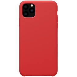 iPhone 11 Pro Max Coque en silicone liquide Flexible - Rouge