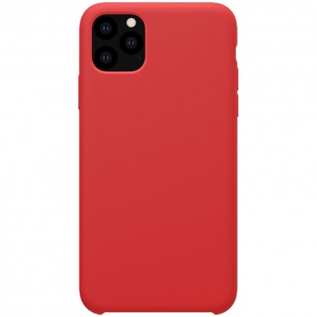 iPhone 11 Pro Max Coque en silicone liquide Flexible - Rouge