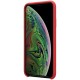 iPhone 11 Pro Max Coque en silicone liquide Flexible - Rouge