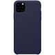 iPhone 11 Pro Max Coque en silicone liquide Flexible - Bleu