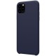 iPhone 11 Pro Max Coque en silicone liquide Flexible - Bleu