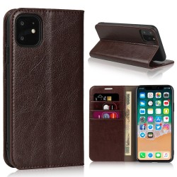 iPhone 11 Blue Moon Wallet Leather Case - Brown