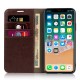 iPhone 11 Pro Etui Portefeuille en Cuir Blue Moon - Marron