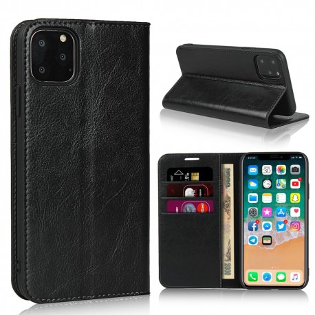 iPhone 11 Pro Blue Moon Wallet Leather Case - Black