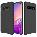 Samsung Galaxy S10 Coque souple en silicone liquide - Noir