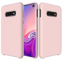 Samsung Galaxy S10 Coque souple en silicone liquide - Rose