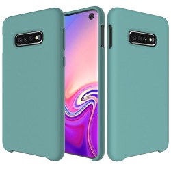 Samsung Galaxy S10 Coque souple en silicone liquide - Bleu