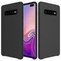 Samsung Galaxy S10 Plus Coque souple en silicone liquide - Noir