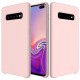 Samsung Galaxy S10 Plus Soft Liquid Silicone Shell Case - Pink