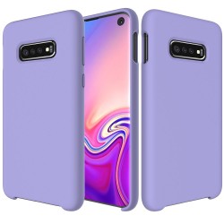 Samsung Galaxy S10e Soft Liquid Silicone Shell Case - Purple