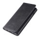 Samsung Galaxy S10 Plus Etui de protection en cuir style Retro - Noir