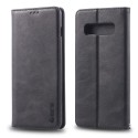 Samsung Galaxy S10e Retro style Wallet Stand Leather Protective Case - Black