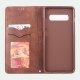 Samsung Galaxy S10 Retro style Wallet Stand Leather Protective Case - Brown