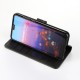 Huawei P20 Leather Wallet Case - Black