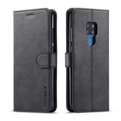 Huawei Mate 20 Leather Wallet Case - Black