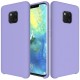 Huawei Mate 20 Pro Soft Liquid Silicone Shell Case - Purple