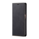 Huawei P30 Pro Silky Touch Leather Wallet Case - Black