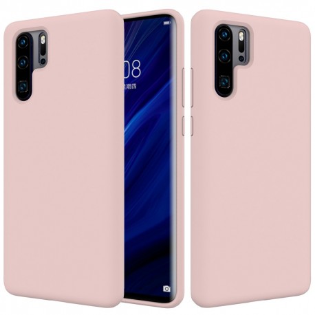 Huawei P30 Pro Soft Liquid Silicone Protective Case - Pink