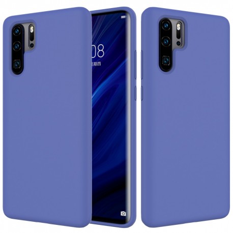 Huawei P30 Pro Soft Liquid Silicone Protective Case - Purple