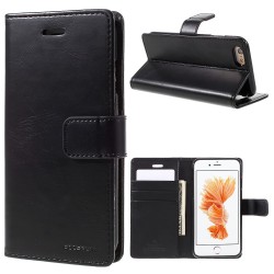 Blue Moon for iPhone 6s 6 Wallet Leather Case - Black