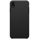 iPhone XR Coque en silicone liquide Flexible Pure Series - Noir