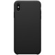 iPhone XS Max Coque en silicone liquide Flexible Pure Series - Noir