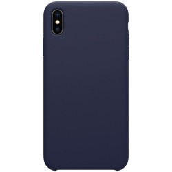 iPhone XS Max Coque en silicone liquide Flexible Pure Series - Bleu
