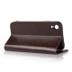 iPhone XR Etui Portefeuille en Cuir Blue Moon - Marron