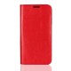 iPhone XS Max Etui Portefeuille en Cuir Blue Moon - Rouge