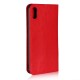 iPhone XS Max Etui Portefeuille en Cuir Blue Moon - Rouge