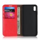 iPhone XS Max Etui Portefeuille en Cuir Blue Moon - Rouge
