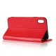 iPhone XS Max Etui Portefeuille en Cuir Blue Moon - Rouge
