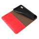 iPhone XS Max Etui Portefeuille en Cuir Blue Moon - Rouge